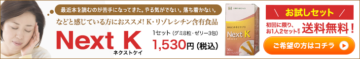 K・リゾレシチン含有食品 ネクストケー お試しセット 送料無料