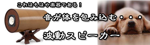 波動スピーカーの音に包まれて
