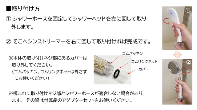 シンストリーマー　取り付け方